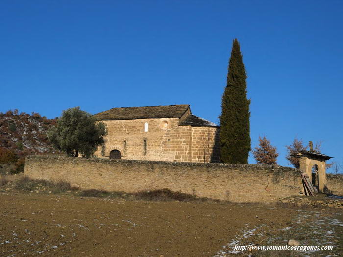 VISTA SUR DEL TEMPLO, EN FUNCIN DE CAPILLA DEL CEMENTERIO